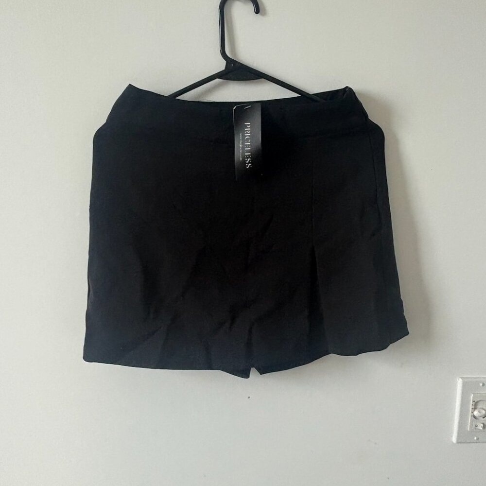 Celeste Black Wrap Skort – Shop Priceless – Size S – NWT